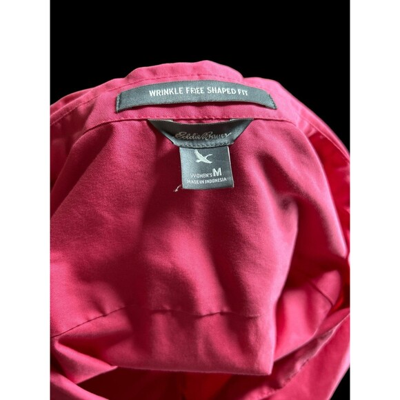 Eddie Bauer Wrinkle Wrinkle Free Shaped Fit Ladies Button Down Sleeveless Mediu - Picture 4 of 4